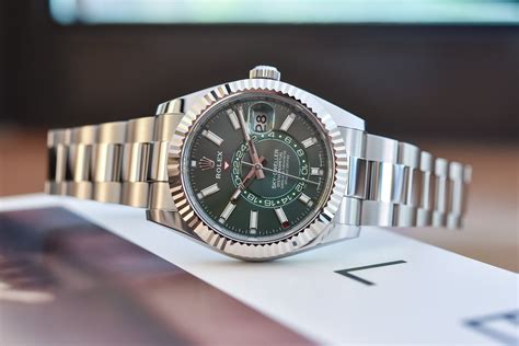 green face rolex sky dweller|sky dweller Rolex 42 mm.